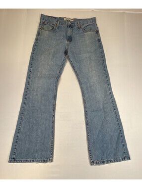 Levi's 527 Mens 32x30 Boot Cut Jeans Light Wash Denim Regular Fit Casual